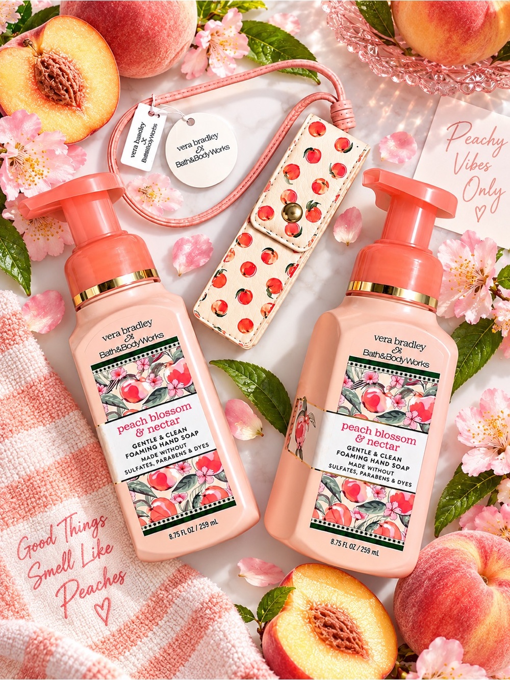 Vera Bradley x Bath & Body Works Peach Blossom & Nectar Set